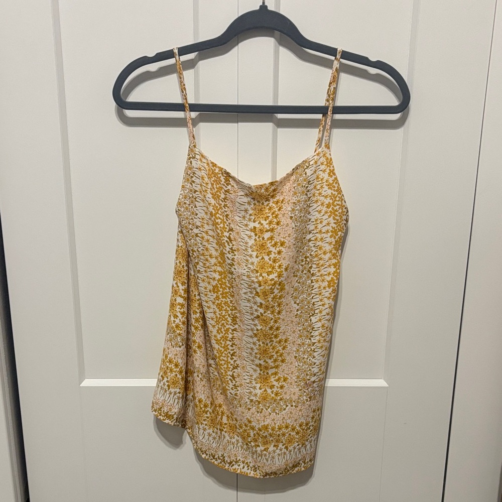 LOFT Floral Printed Spaghetti Strap Tank Top